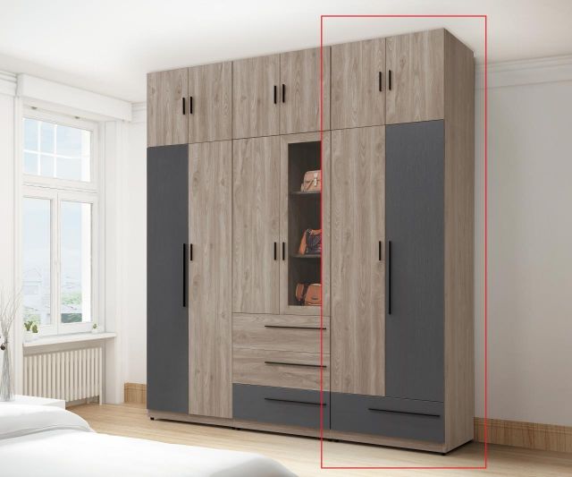 華沙2.5尺一抽高衣櫥